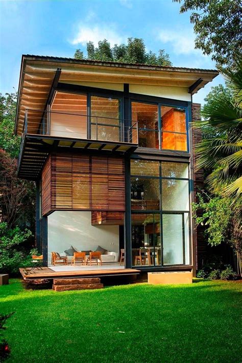 Modern designs have a certain exterior style that's easy to identify. New Small Home Designs 2021 in 2020 | Wooden house design, Small house design architecture ...