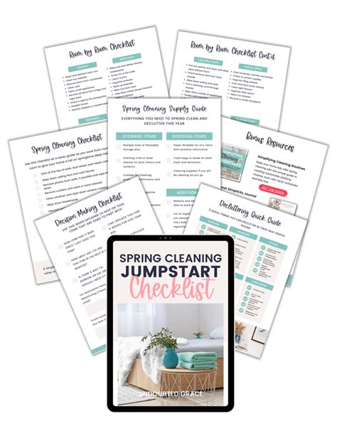 2022 Complete Room By Room Spring Cleaning Checklist Free Printable