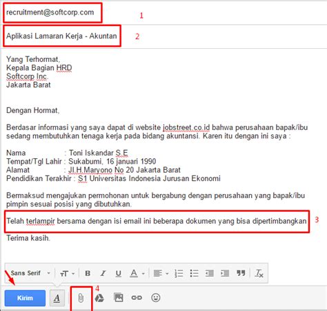 Nah jika anda tertarik untuk melamar kerja di cafe sebagia. Cara Melamar Kerja Lewat Email Hp