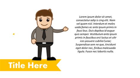 Interactive Cartoon Characters For Presentations Myfreeslides