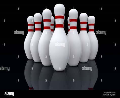 Bowling Pins 3d Stock Photo Alamy