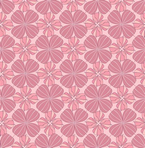 Abstract Oriental Floral Seamless Pattern Flower Geometric Ornament