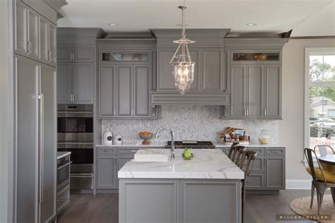 Image result for farmhouse kitchen | Grey kitchen cabinets, Farmhouse