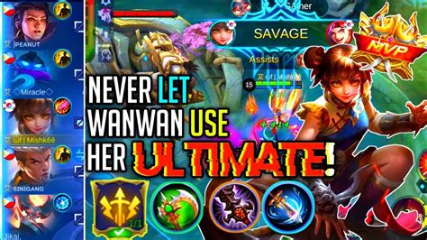 Never Let Wanwan Use Her Ultimate Wanwan Gameplay Mobile Legends