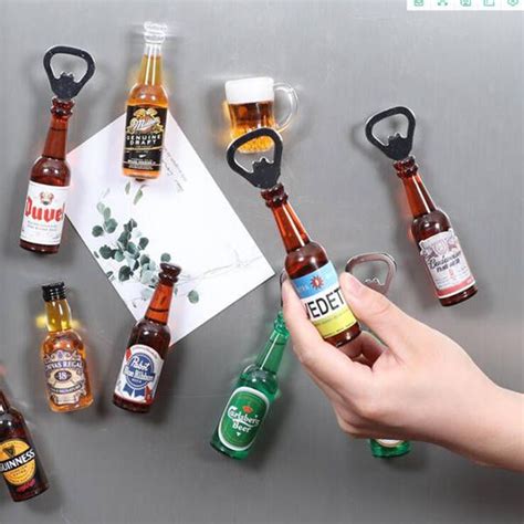 2020 new beer bottle opener refrigerator magnet multifunctional creative bottle opener from