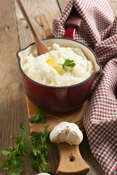 Roasted Garlic Cauliflower Mashed Potatoes Slender Kitchen