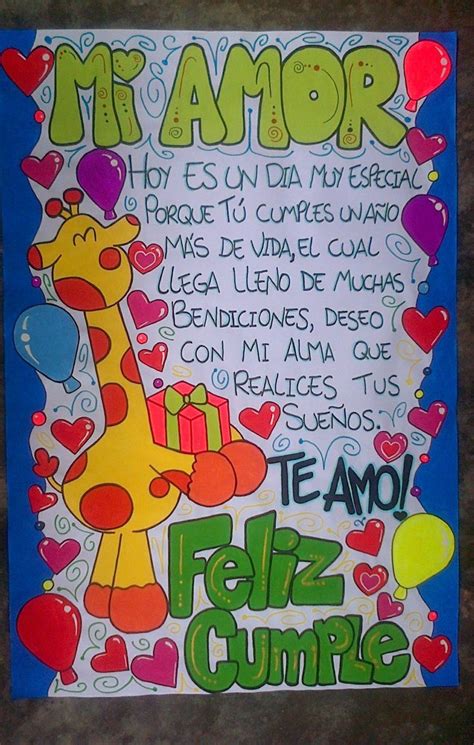 Imagen Relacionada Carta Feliz Cumpleaños Carteleras De Feliz