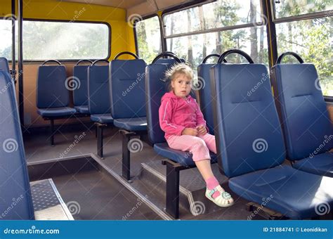 A Girl In A Bus Stock Image Image 21884741