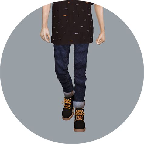 Malehiking Boots하이킹 부츠남자 신발 Sims4 Marigold