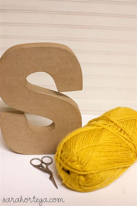 Diy Yarn Wrapped Letters