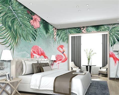 3d Pink Flamingo Wg221 Wall Murals Aj Wallpaper