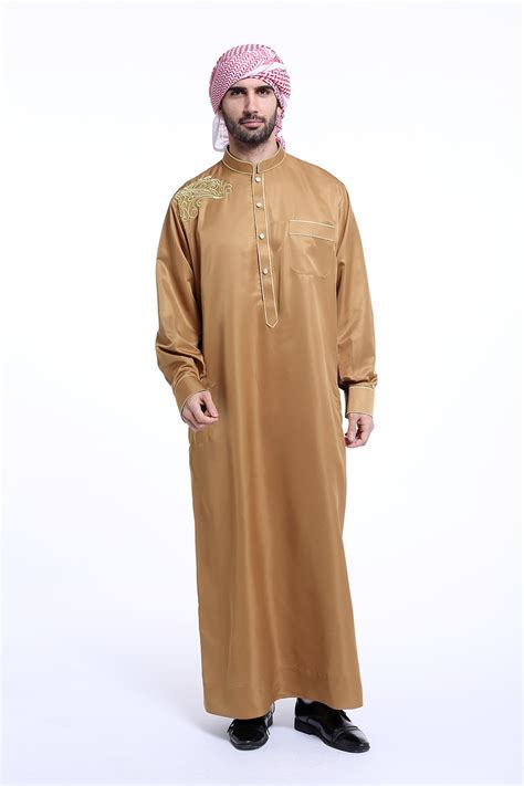 Abaya For Men Arab Arabic Clothes Kaftan Saudi Jubba Thobe Abaya Robe