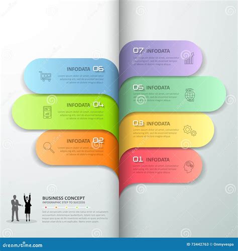 Design Infographic 7 Options Template Business Concept Infograpic