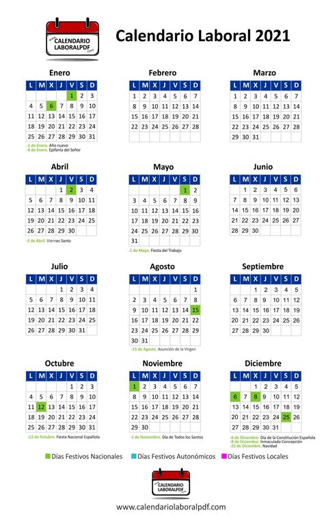 Calendario Laboral 2021 Barcelona Imprimir Calendario Laboral 2021 De