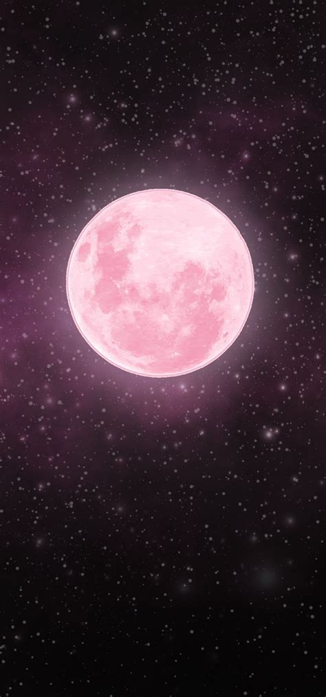 Pink Moon Pink Moon Wallpaper Moon And Stars Wallpaper Pink