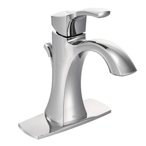 Moen produces both single and dual handle faucets for the kitchen, lavatory, tub or shower, bidet, bar, laundry and roman tub applications. Moen 6903 Voss One-Handle High Arc Bathroom Faucet, Chrome ...