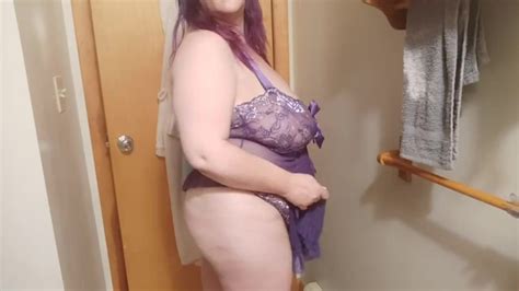 Purple Lingerie Try On Watch My Huge Natural Tits And Pawg Booty Xxx