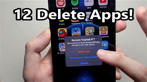 Iphone 12 How To Delete Apps Easy Youtube