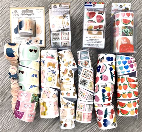 american crafts multiline sticker roll pack peachy cheap