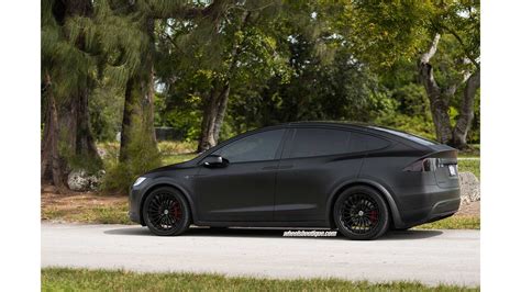 Check Out This Matte Black Tesla Model X With Hre S209 Wheels