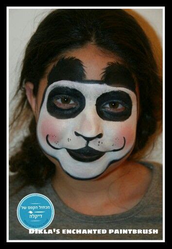Panda Bear Face And Body Paint Face Makeup Halloween Face Makeup