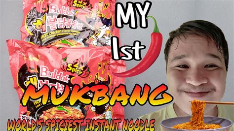 Mukbang Worlds Spiciest Instant Noodle Buldak Extra Spicy Noodle