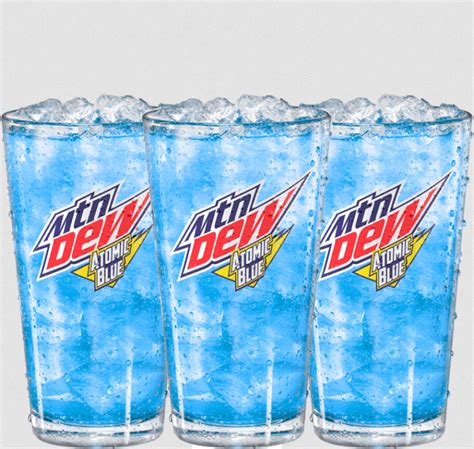 The New Mountain Dew Atomic Blue Flavor Is Now Available In Soda Machines