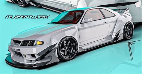 This Widebody Nissan R33 Skyline Is The Perfect Drift Car