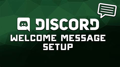 Discord Server Welcome Message Setup And Control Walkthrough Youtube