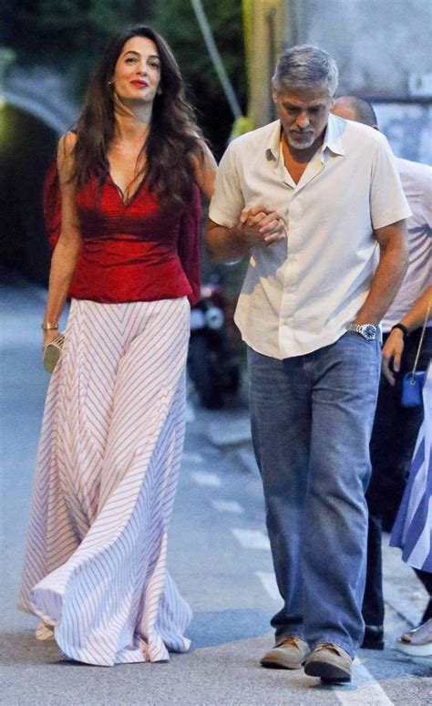 George And Amal Have Stylish Double Date In Italy Instyle