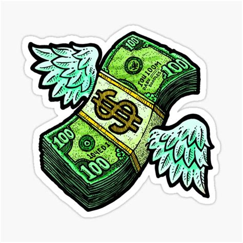 How do you make money on redbubble? Flying Money Emoji Stickers | Redbubble