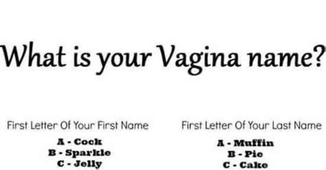 Whats Your Vagina Name Sexuality