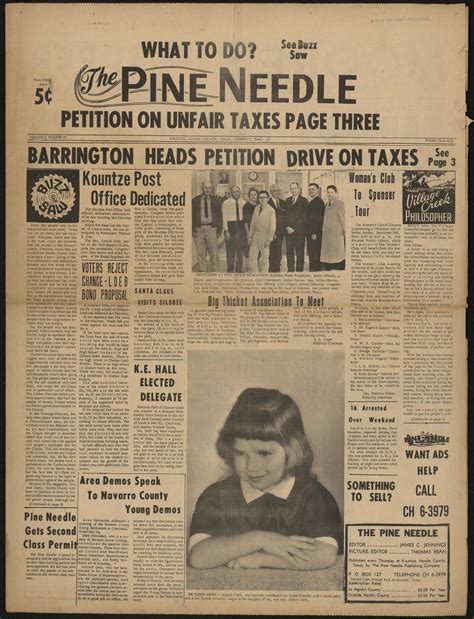 Moderately compare kountze, texas to any other place in the usa. The Pine Needle (Kountze, Tex.), Vol. 1, No. 49, Ed. 1 ...