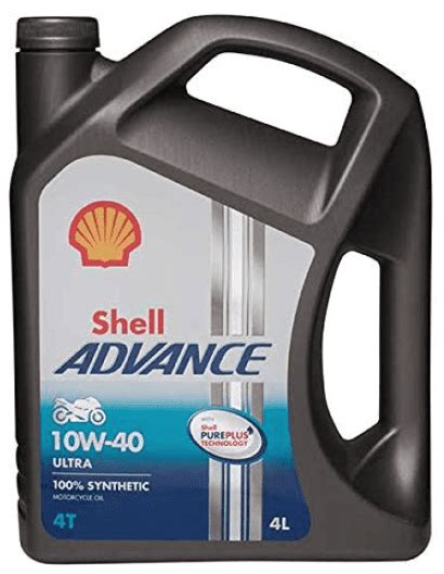 Shell Advance 4t Ultra 10w40 Motorbike Oil Fully Synthetic 600053806