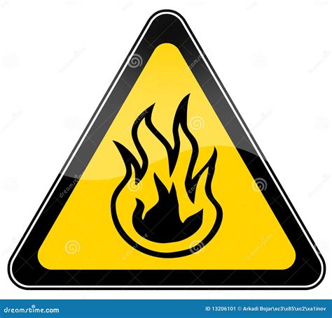 Fire Risk Sign Stock Illustration Illustration Of Forbiden 13206101