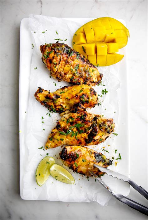 The unique tang of key lime adds a subtle flavor to meat and fish. Grilled Mango Lime Chicken (paleo) - Love Chef Laura