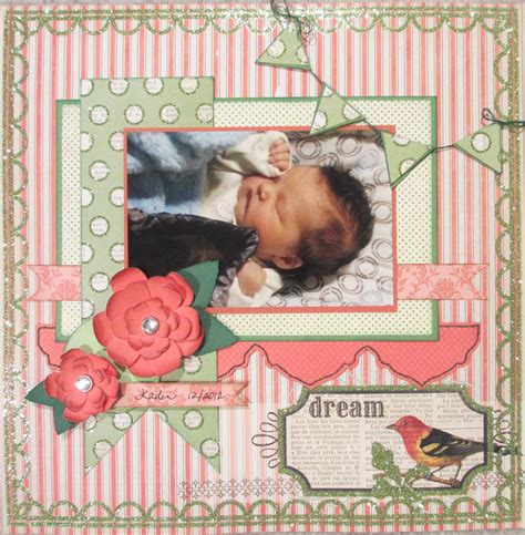 Pin By Jessie Hawthorne On Scrapbooking Baby Layouts Baby Girl