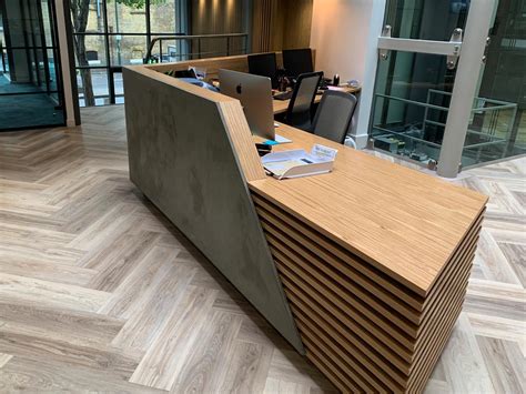 K2 Space Reception Desk - South London - Living Concrete | Office