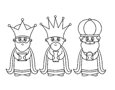 Los Reyes Magos Para Imprimir Y Colorear Colorear Im Genes