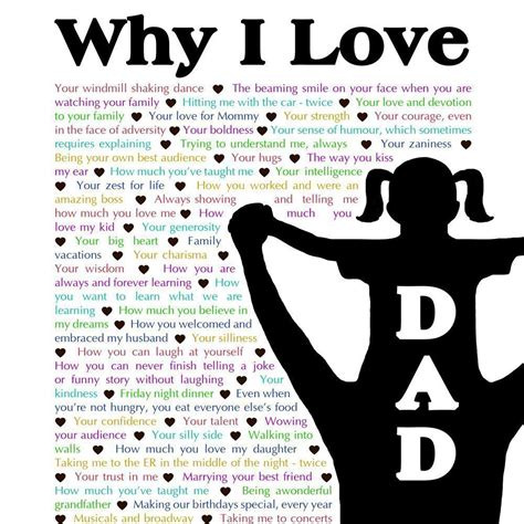 Why I Love Dad Download Fathers Day T Birthday T