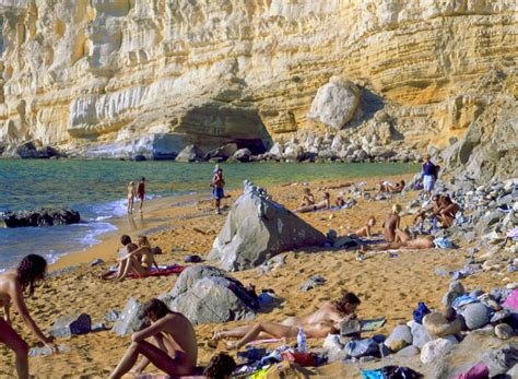 Greece Crete Matala Nude Beach Photo From Matala In Heraklion Greece