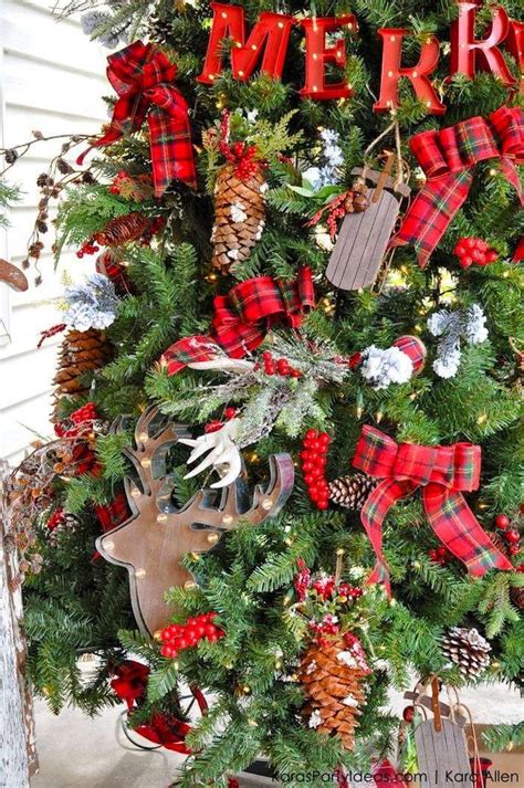 20 Rustic Plaid Christmas Tree