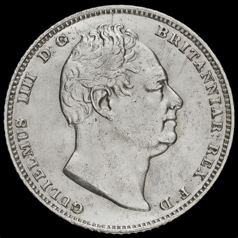 1831 William Iv Milled Silver Sixpence Gvf