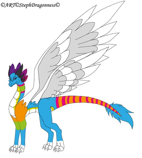 Adoptable Feathered Dragon Closed By Stephsadopts On Deviantart