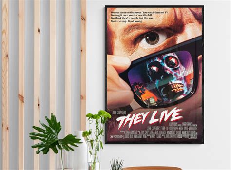 John Carpenters They Live Movie Poster No1 1988 Etsy