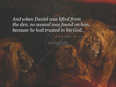 Book Of Daniel Lions Den Sermon Graphic Clover Media