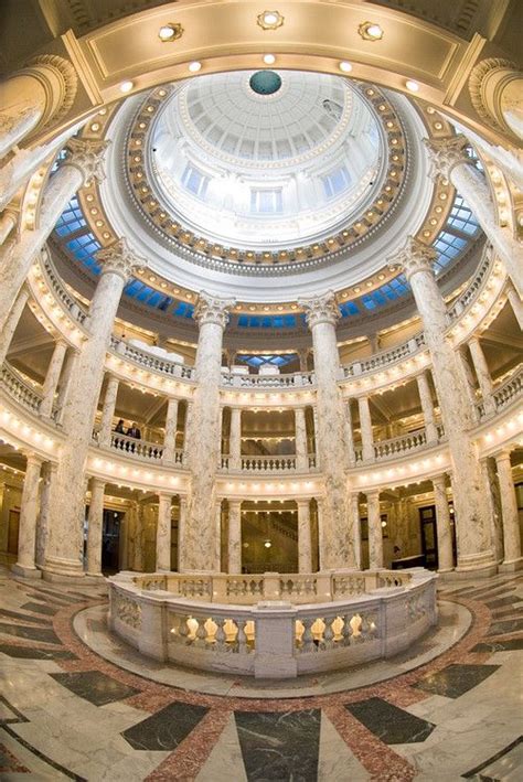 Interior Of State Capitol Building In Boise Idaho Promote Progress In