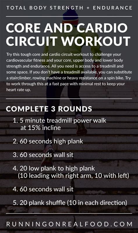 Core And Cardio Circuit Workout For Strength And Endurance