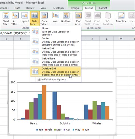 How To Add Data Labels In Excel Line Graph Templates Printable Free