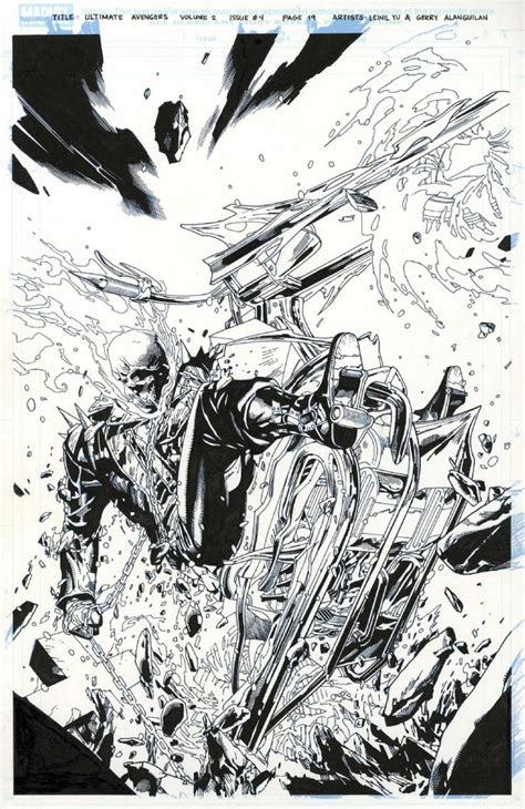 Aw Yeah Comics Ghost Rider By Leinil Yu Ghost Rider Drawing Ghost